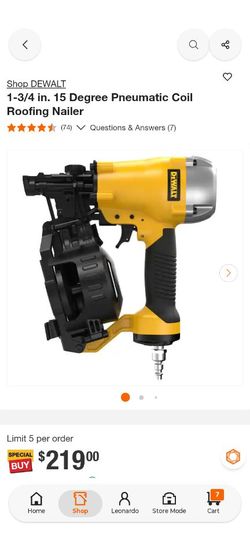 DEWALT
 Coil Roofing Nailer