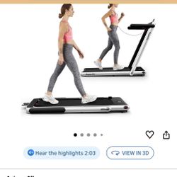 Treadmill 2 In 1  Folding Portable Goplus Treadmill