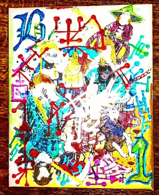 8x10x Canvas Abstract Piece / Free Art