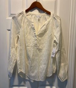 Brand New Time and Tru Puff Sleeve Popover size Small  clothes