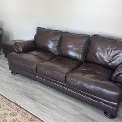 Bernhardt Foster Leather Sofa