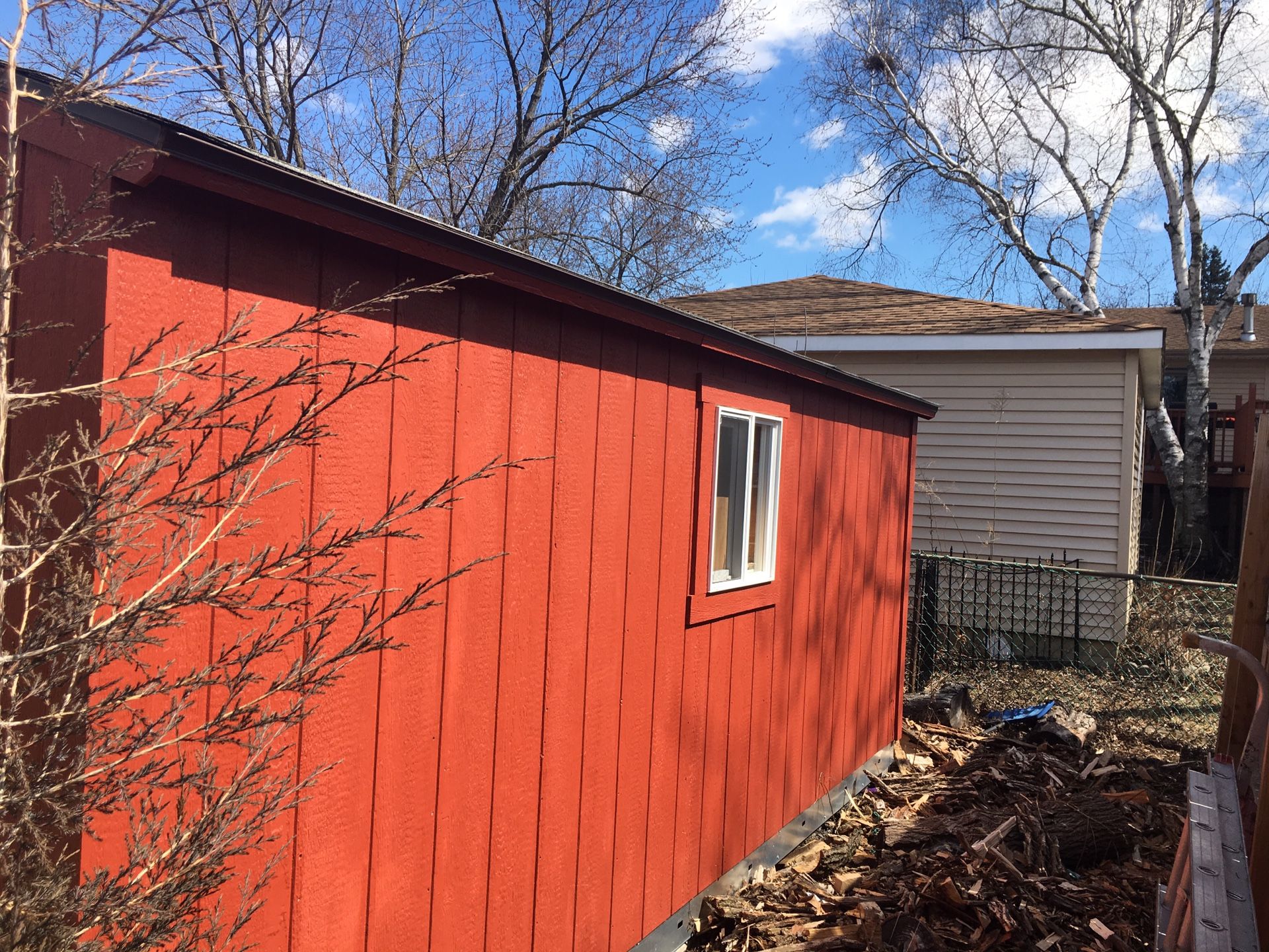 Tuff shed 12 feet wide and 16 feet deep