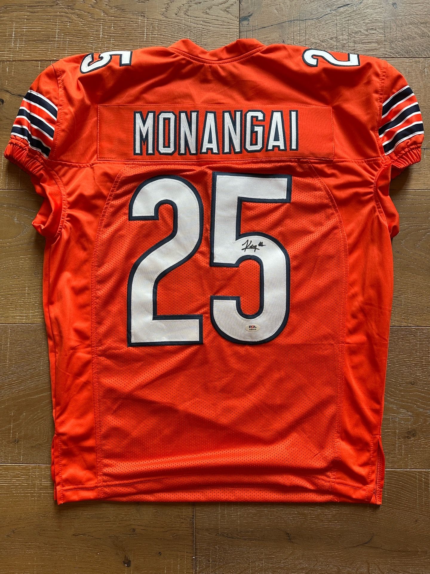 Kyle Monangai Autographed Bears Jersey PSA Authenticated