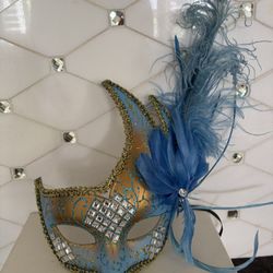 Blue Masquerade Mask