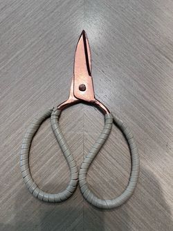 Anthropologie Wrapped Handle Bronze Brass Pruning Scissors