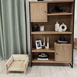 Bookcase Shelves Bookshelf 4 Tier With Storage