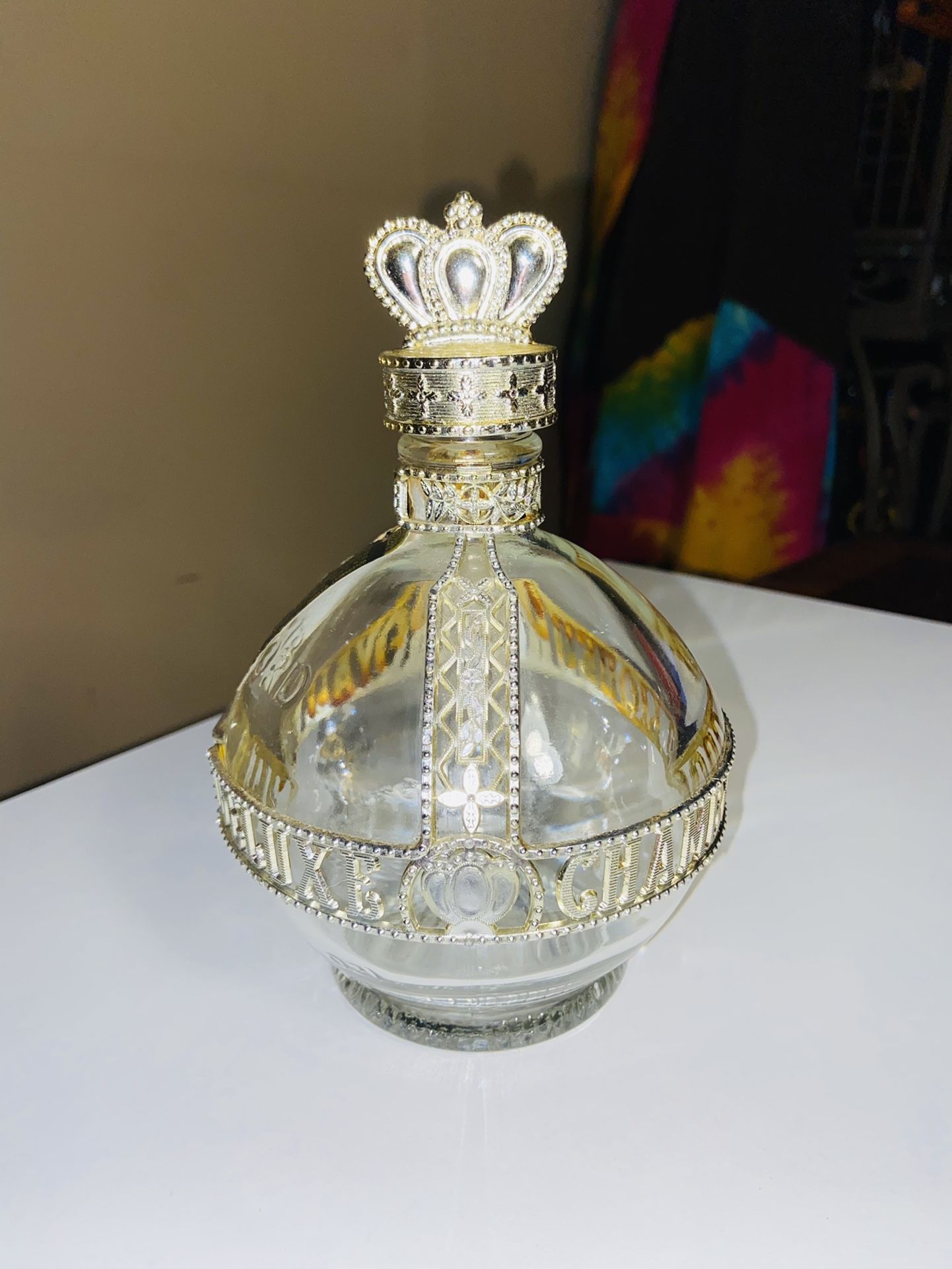 Vintage Empty Chambord Royale Deluxe Bottle..A Great Addition To Your Collection
