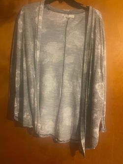 Aeropostale gray floral cover up size XS