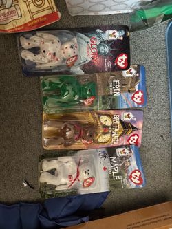 Teenie beanie baby bear set