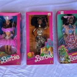 Vintage Barbie Collection Unopened- Brazilian, Nigerian, Jamaican