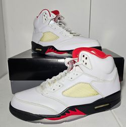 Nike Air Jordan 5 Retro OG Fire Red mens size 10.5