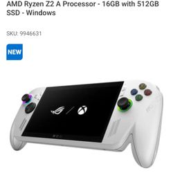 ROG Xbox Ally 7" FHD 120Hz Gaming Handheld - AMD Ryzen Z2 A Processor - 16GB with 512GB SSD - Windows SKU: (contact info removed) NEW ROG