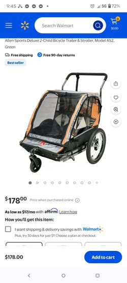 Allen 2 Child Stroller/Trailer For A Bike