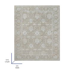 Forest Whisper 8x10 (ft) Looming Polyester Rectangular Indoor Tribal Bohemian 