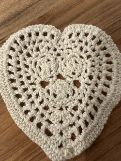 Crochet Heart Doily