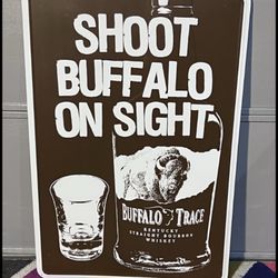 Buffalo Trace Metal Sign