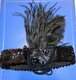 Flapper Headband & Deluxe Boa