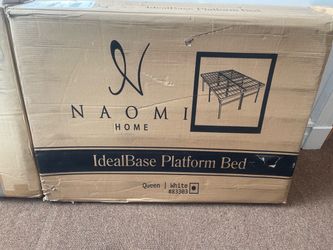 Foldable queen metal bed frame