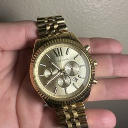 MICHAEL KORS Lexington Gold-Tone Watch