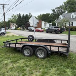  7x14 Tandem-Axle Utility Trailer – California Trailer, NO Rust – Ready to Work 💪🔧