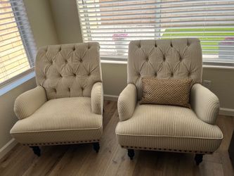 Pair of Tufted Accent Chairs Pier 1