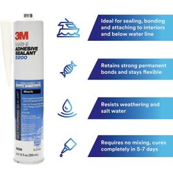 3M Marine Adhesive Sealant Bonding 10 fl Glue