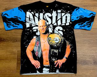 WWE Stone Cold Steve Austin 3:16 AOP All Over Print Wrestling T-Shirt #15A