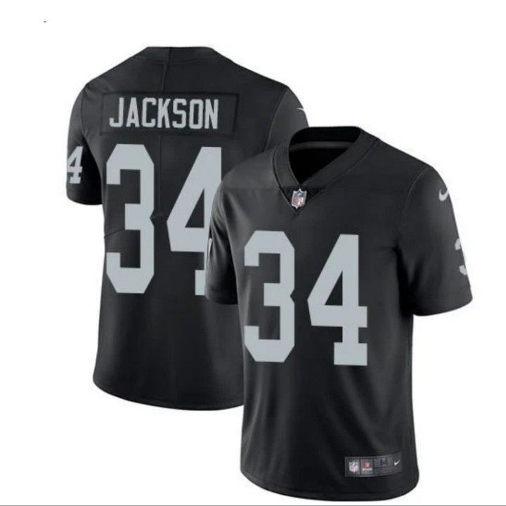 Las Vegas Raiders #34 Bo Jackson Mens Jersey Sizes  XL,  2XL,  3XL $75