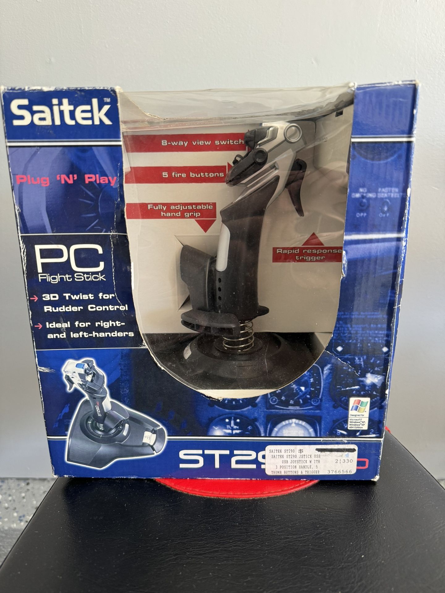 Saitek ST290 Pro Black Joystick Flight Simulator Controller