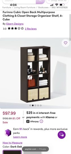 8 Cube Organizer Shelf