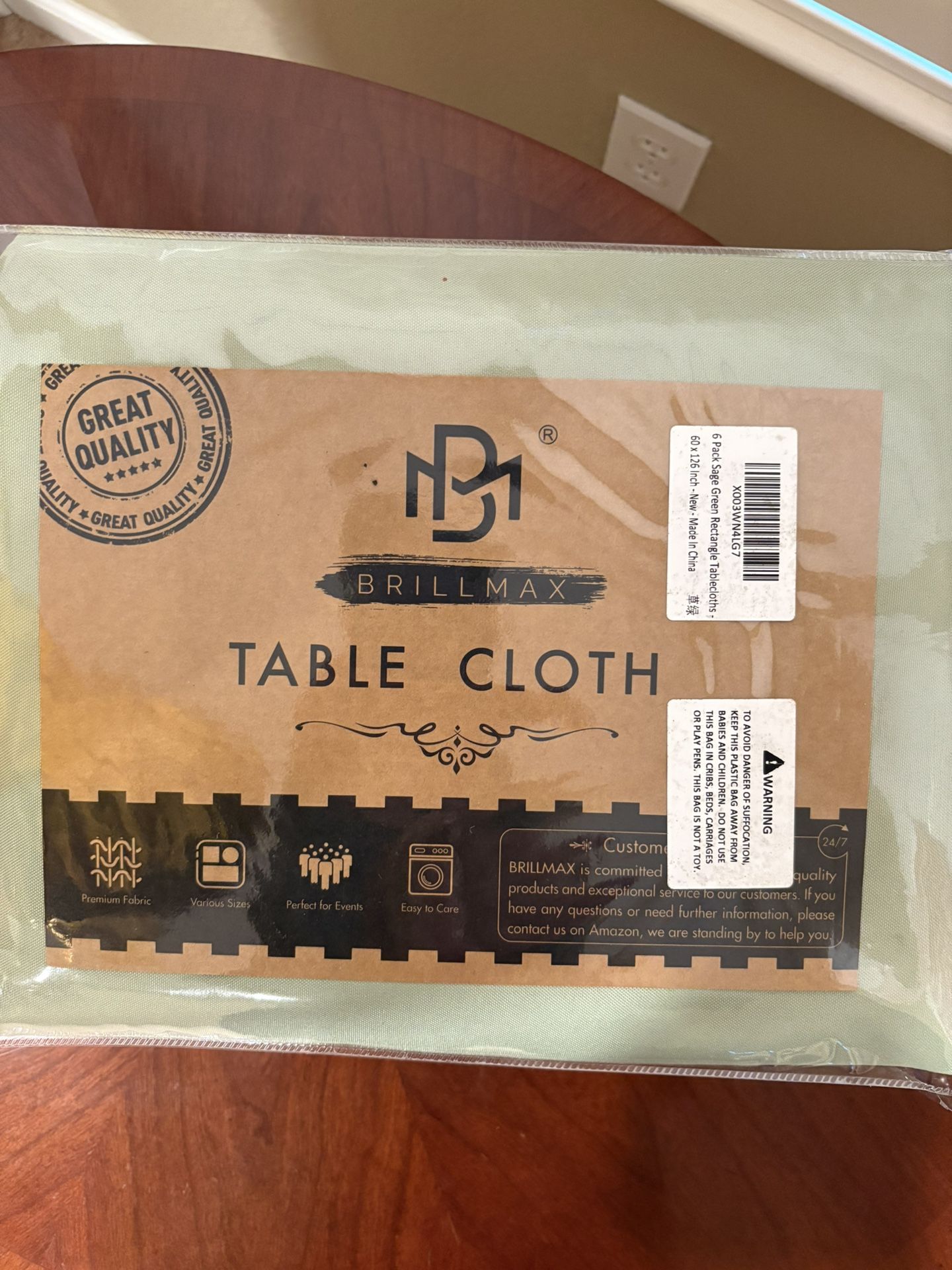 6 Rectangular Table clothes