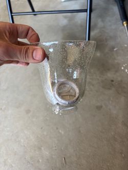 Glass light bulb cups