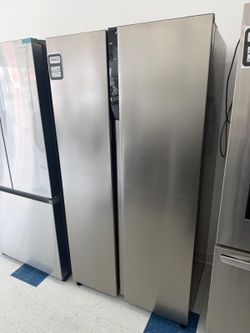 Frigidaire - 21.4 Cu. Ft. Side-by-Side Counter-Depth Refrigerator with Fresh Storage Crispers Drawer - Fingerprint-Resistant Stainless Steel Look Mode