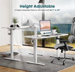 Height Adjustable Electric Lifting Desk Dual Motor Two/Three Section Sit Standin
