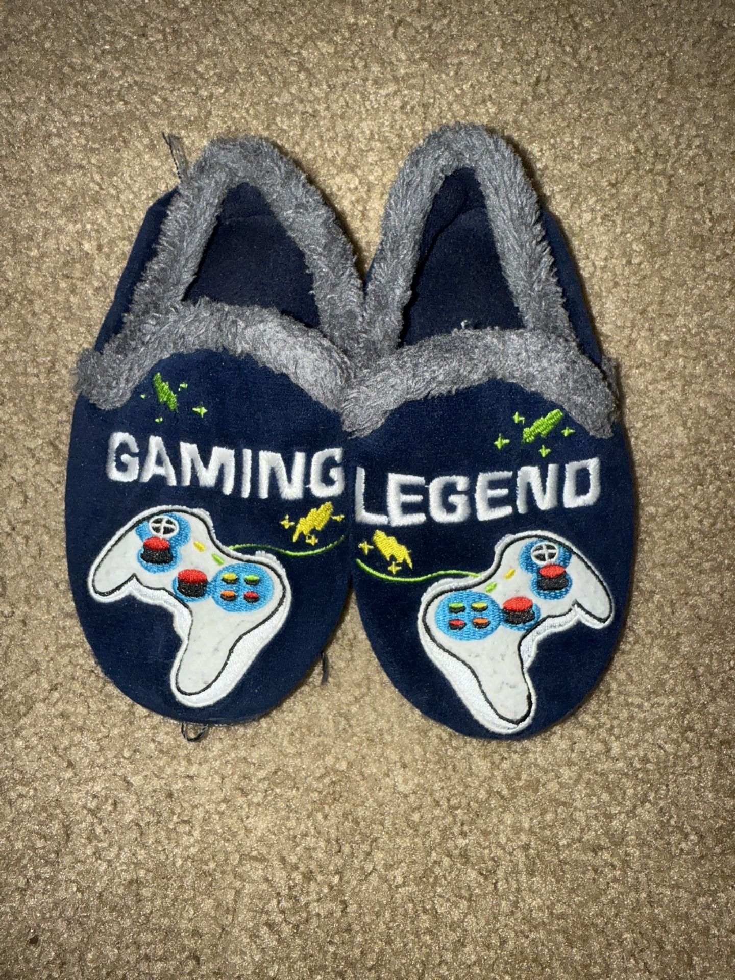 Gamer Little Boy Slippers Size 11/12 Shoes