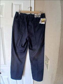 boy's size 12 navy blue uniform pants khakis cotton twill, new with tags