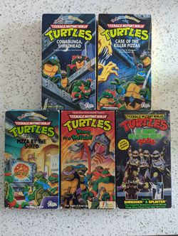 TEENAGE MUTANT NINJA TURTLES TMNT VHS SET