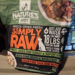 Nature's Diet Freeze Dried Raw Dog Food + Superfood 