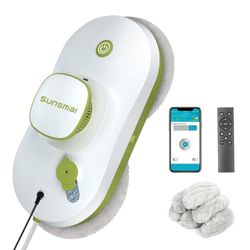 Window Cleaning Robot, Smart Window Cleaner with Automatic Water Spray, Remote Control Robot