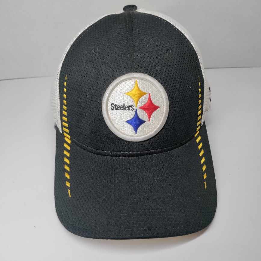 Pittsburgh Steelers hat New Era Medium-large Black And White Baseball Cap