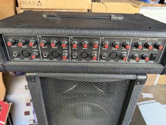Karaoke System Amp and 2 Speakers — $80