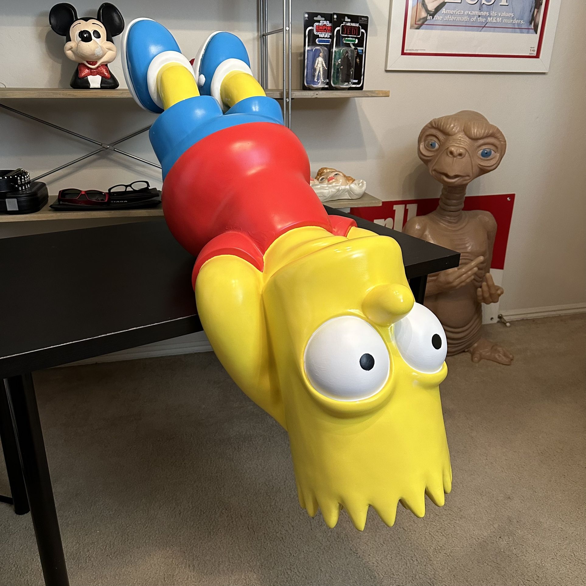 Life Size Bart Simpson Statue Movie Theater Display