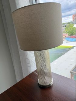 Crystal  and glass lamp