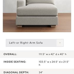 FREE: Pottery Barn Section Piece 