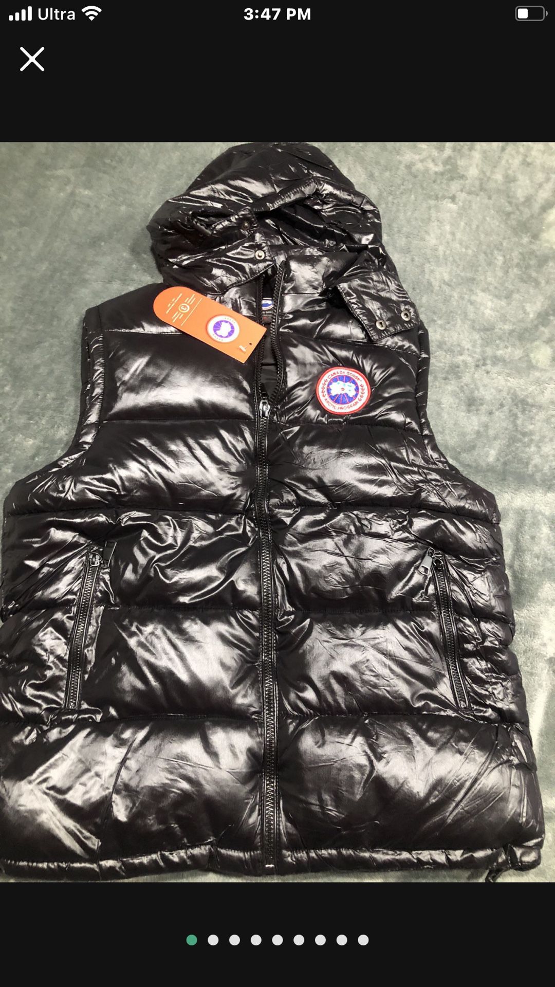 Black goose vest           Small Only 