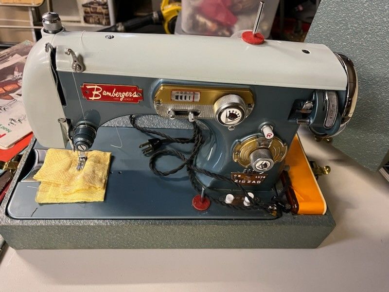 Bambergers Antique Sewing Machine