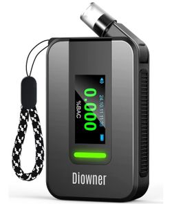 Breathalyzer,Pro-Grade Breathalyzer with 10 Pcs Reusable Mouthpieces for Home Use