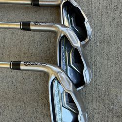 Taylormade Rocketballz 4-6 Irons LH Left Handed Stiff Flex Golf Clubs 