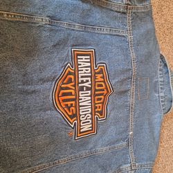 Harley Davidson denim jacket worn 2 times