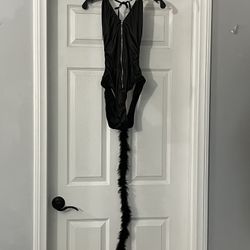 (1) Sexy Black Cat Corset Size O/S